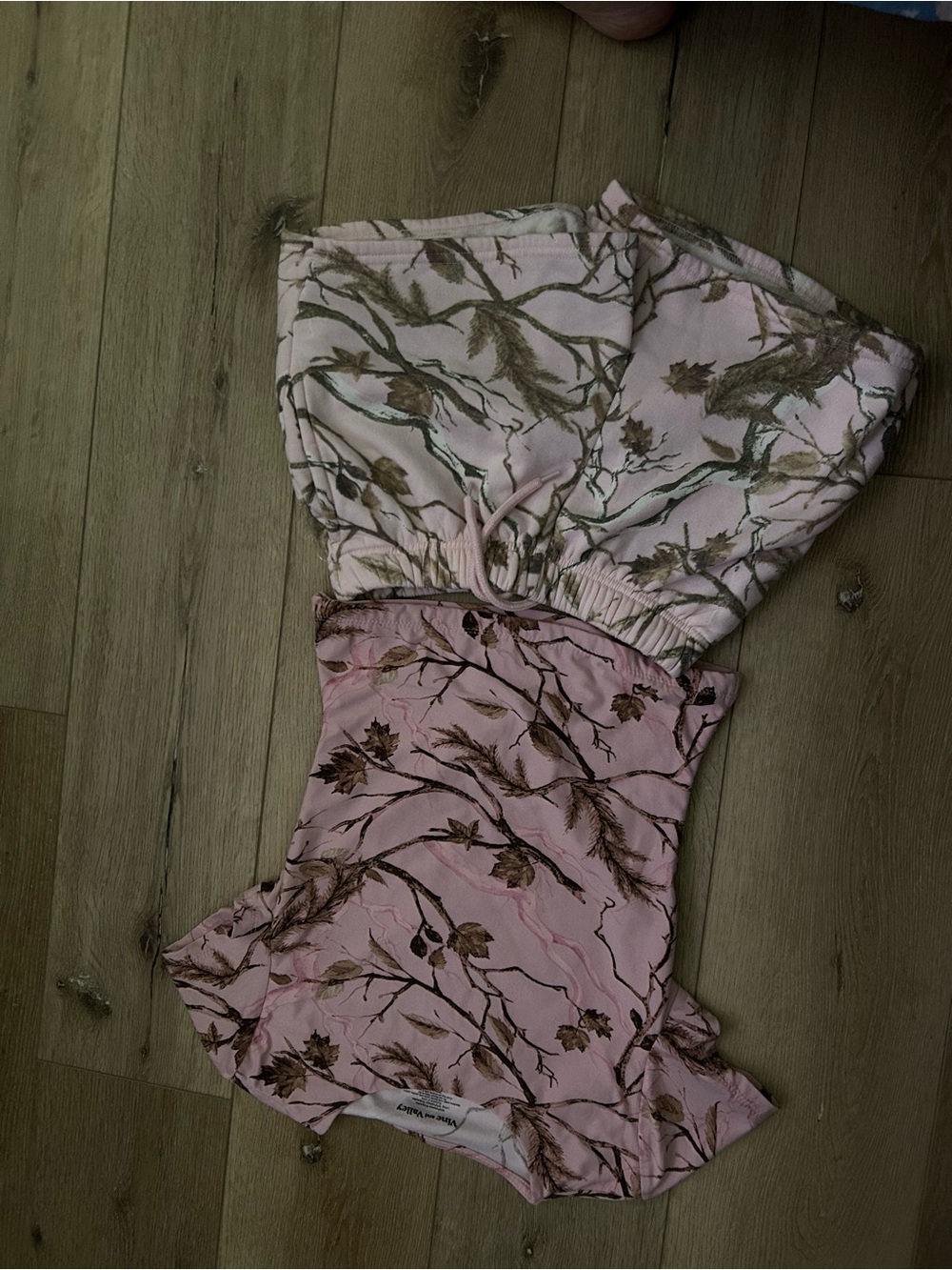 Women’s Pink Floral Sleep Romper with Drawstring Waist